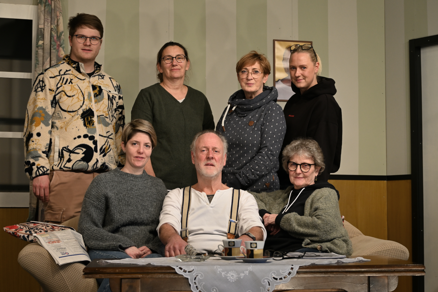 Ensemble bei den Proben zu "Ich seh Dich nicht, ich hör Dich nicht!"